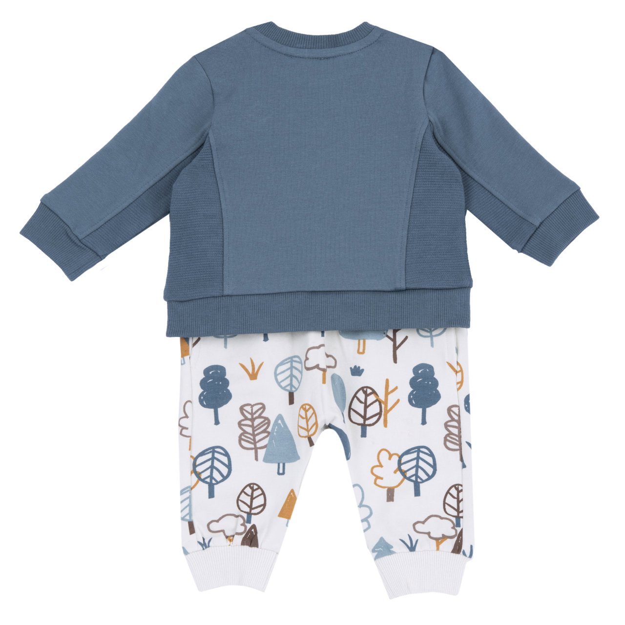 Conjunto de Sudadera Azul con Oso y Pantalones con &Aacute;rboles Chicco - 1