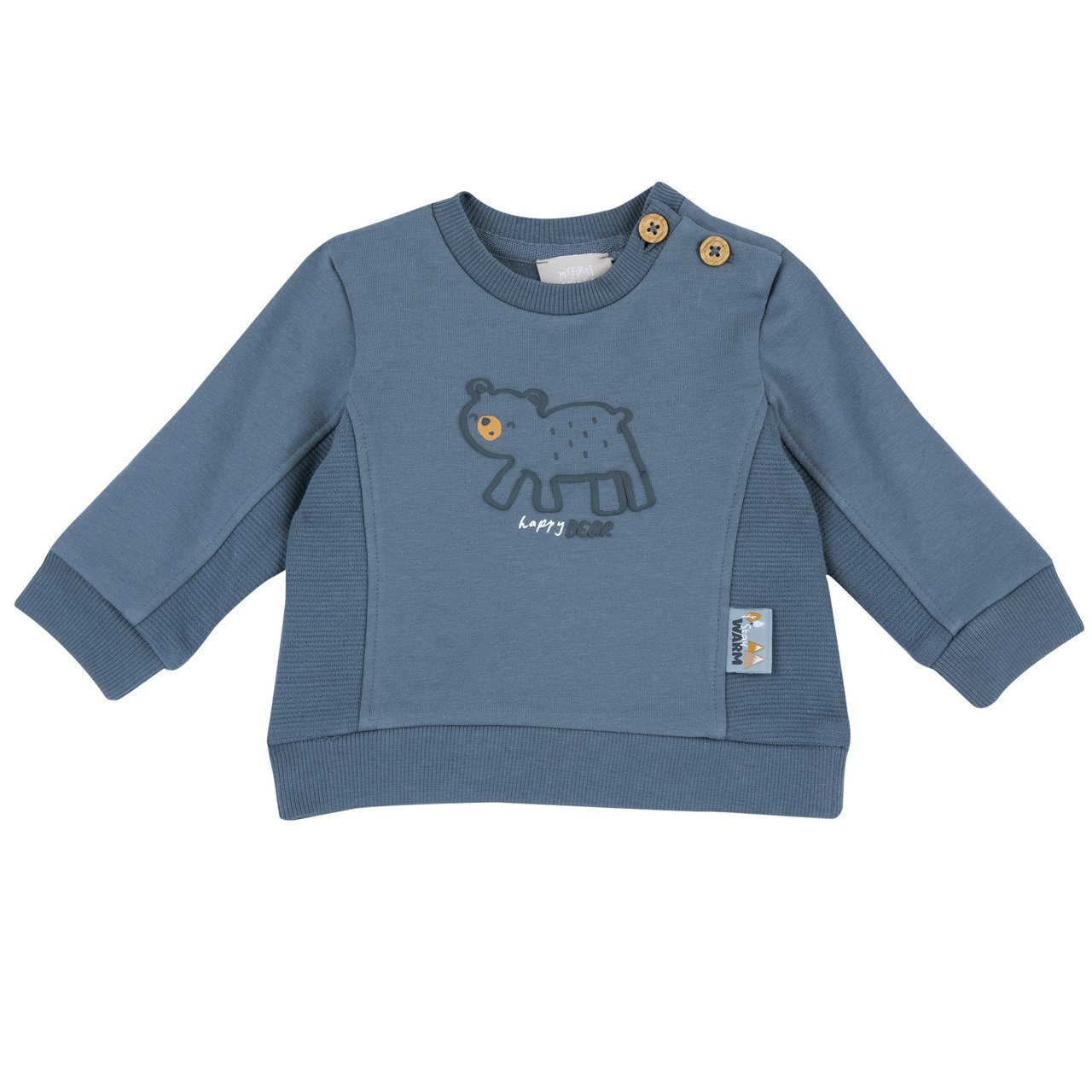 Conjunto de Sudadera Azul con Oso y Pantalones con &Aacute;rboles Chicco - 4