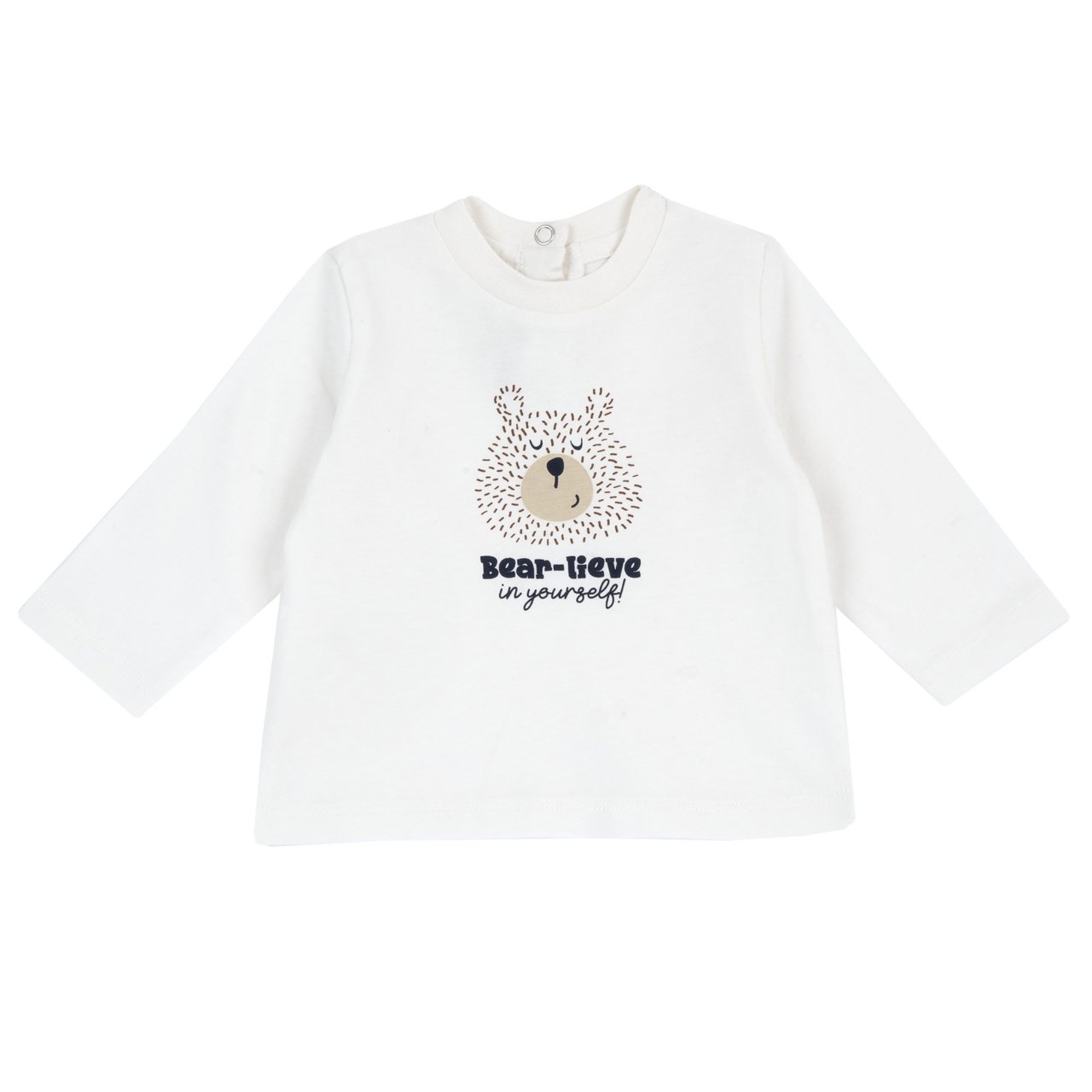 Camisola de Manga Comprida "Bear-lieve in yourself" Chicco - 0