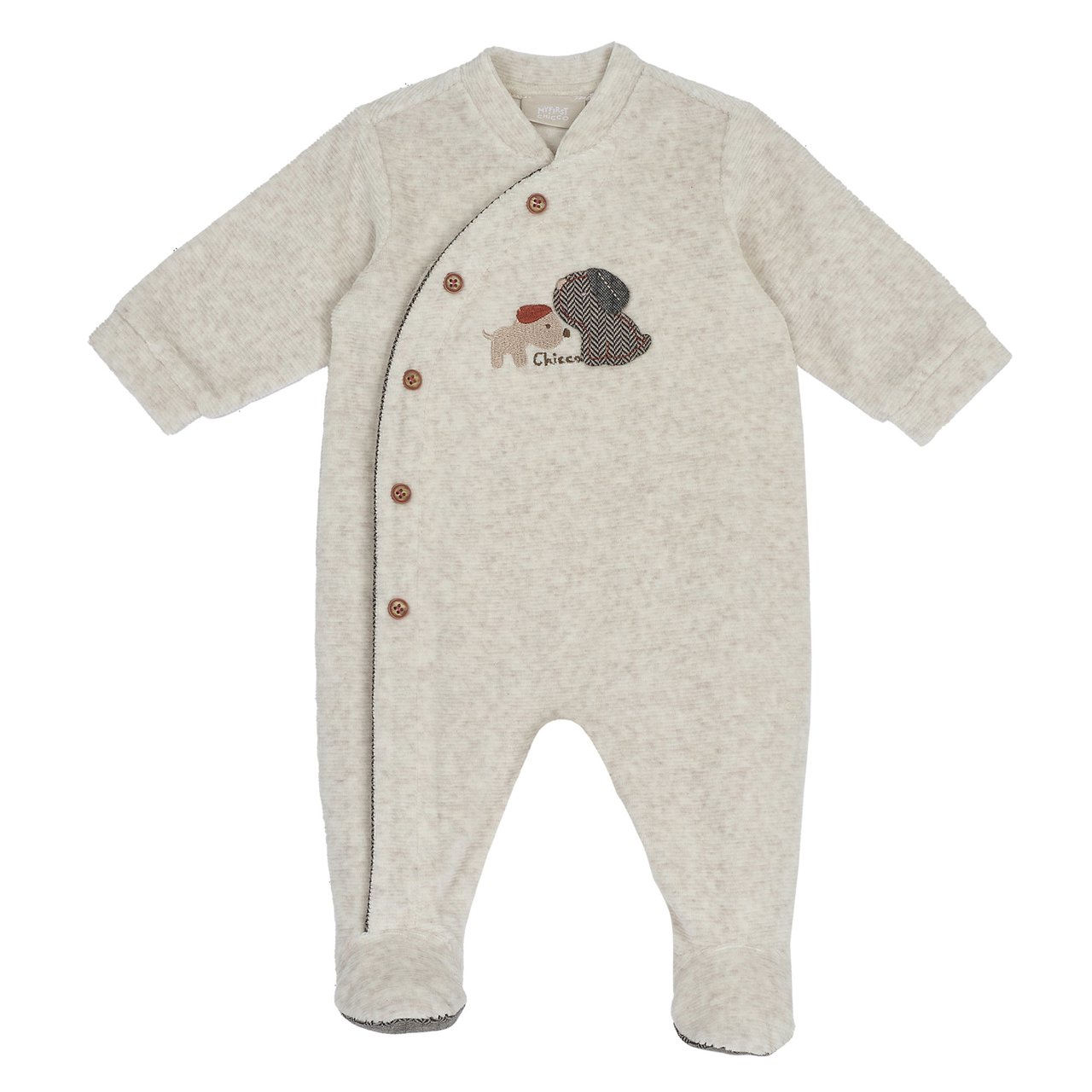 Pelele Beige con Perritos Chicco - 0