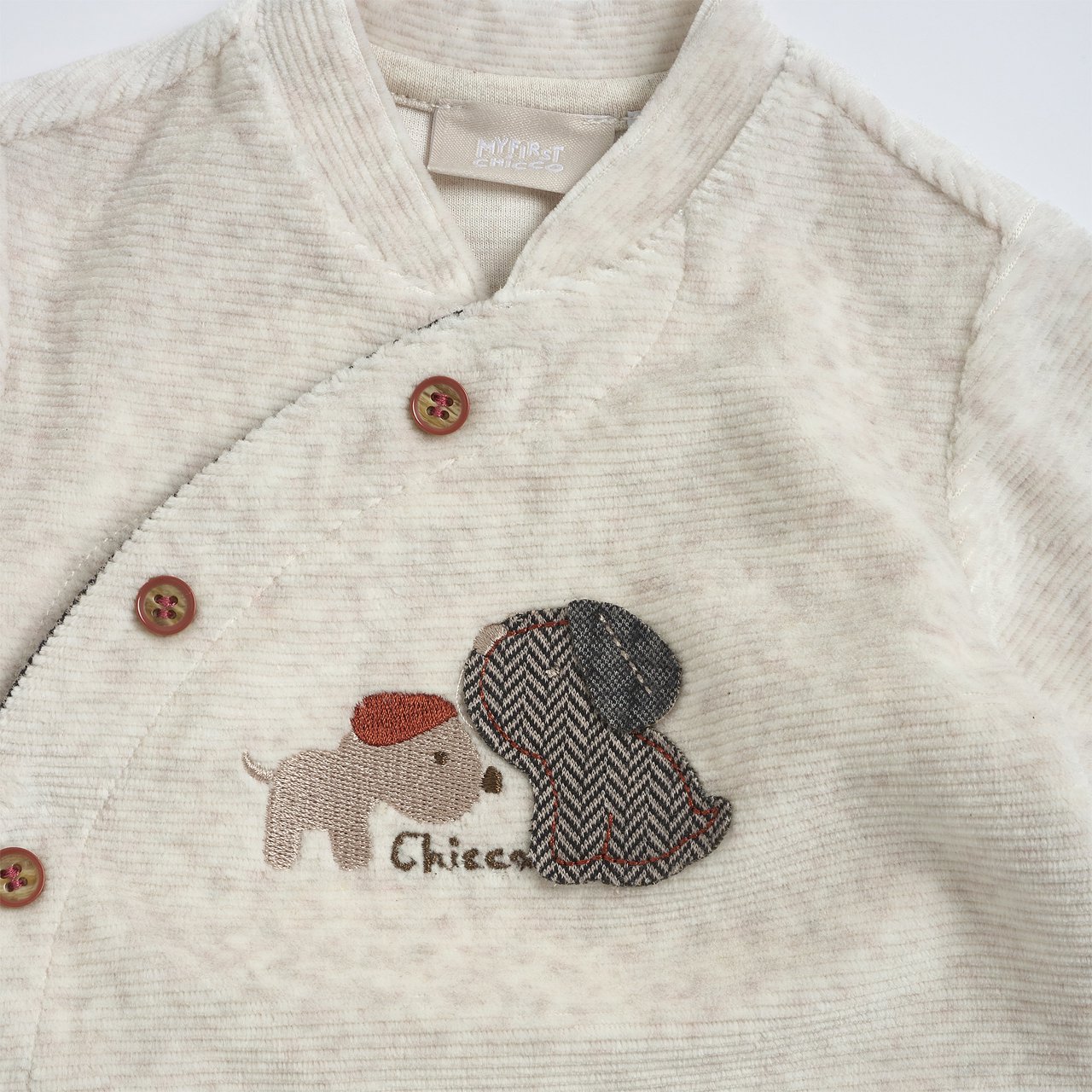 Pelele Beige con Perritos Chicco - 3