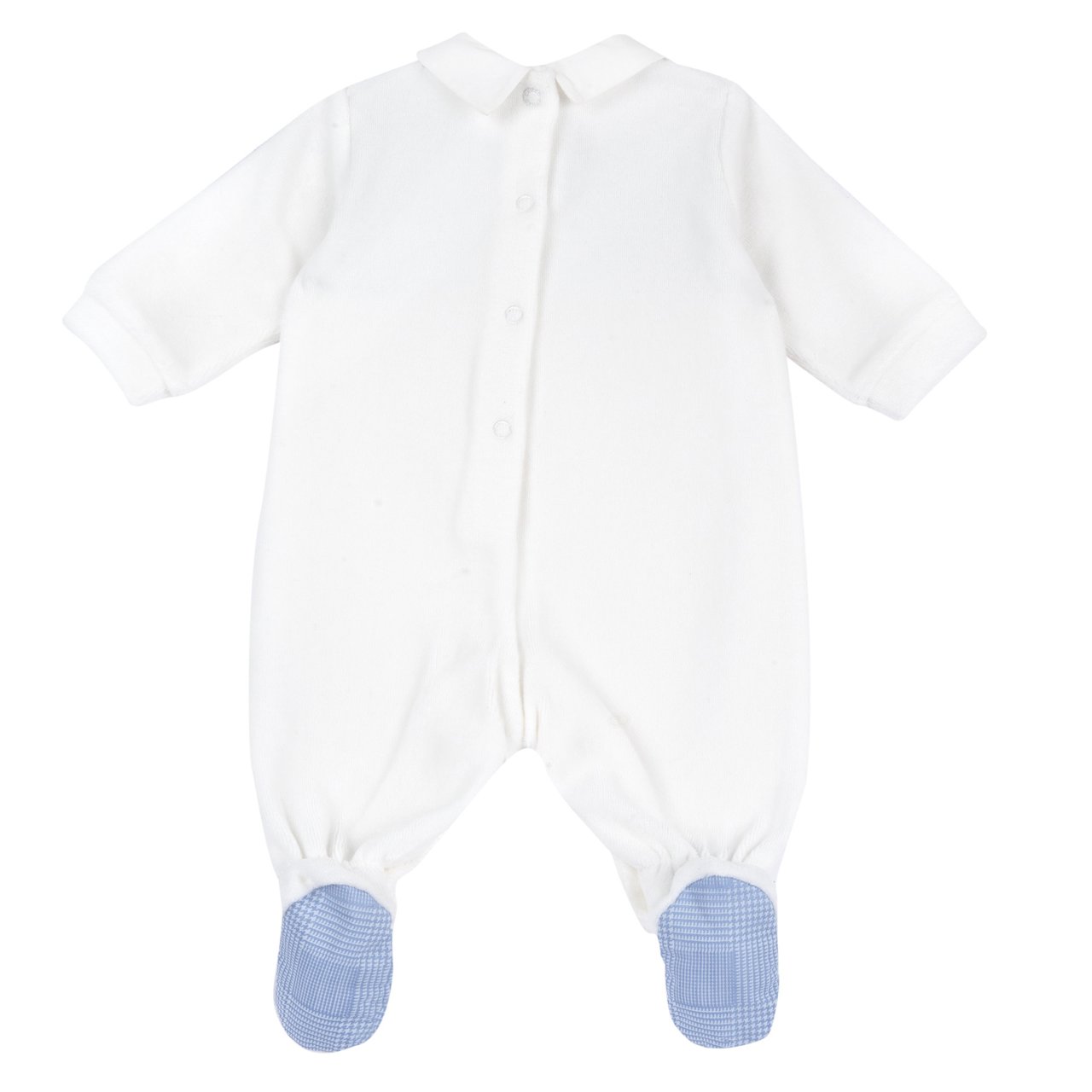 Pelele Blanco con Detalles Azules Chicco - 1