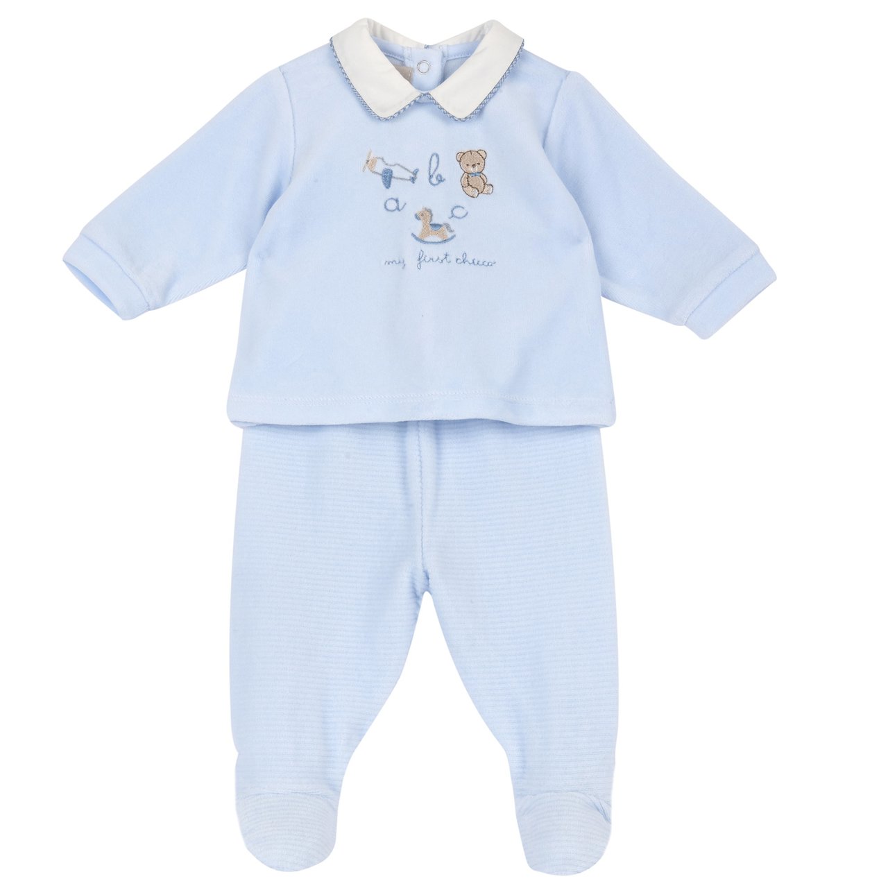 Completo maglia e pantaloni con piedini Chicco - 0