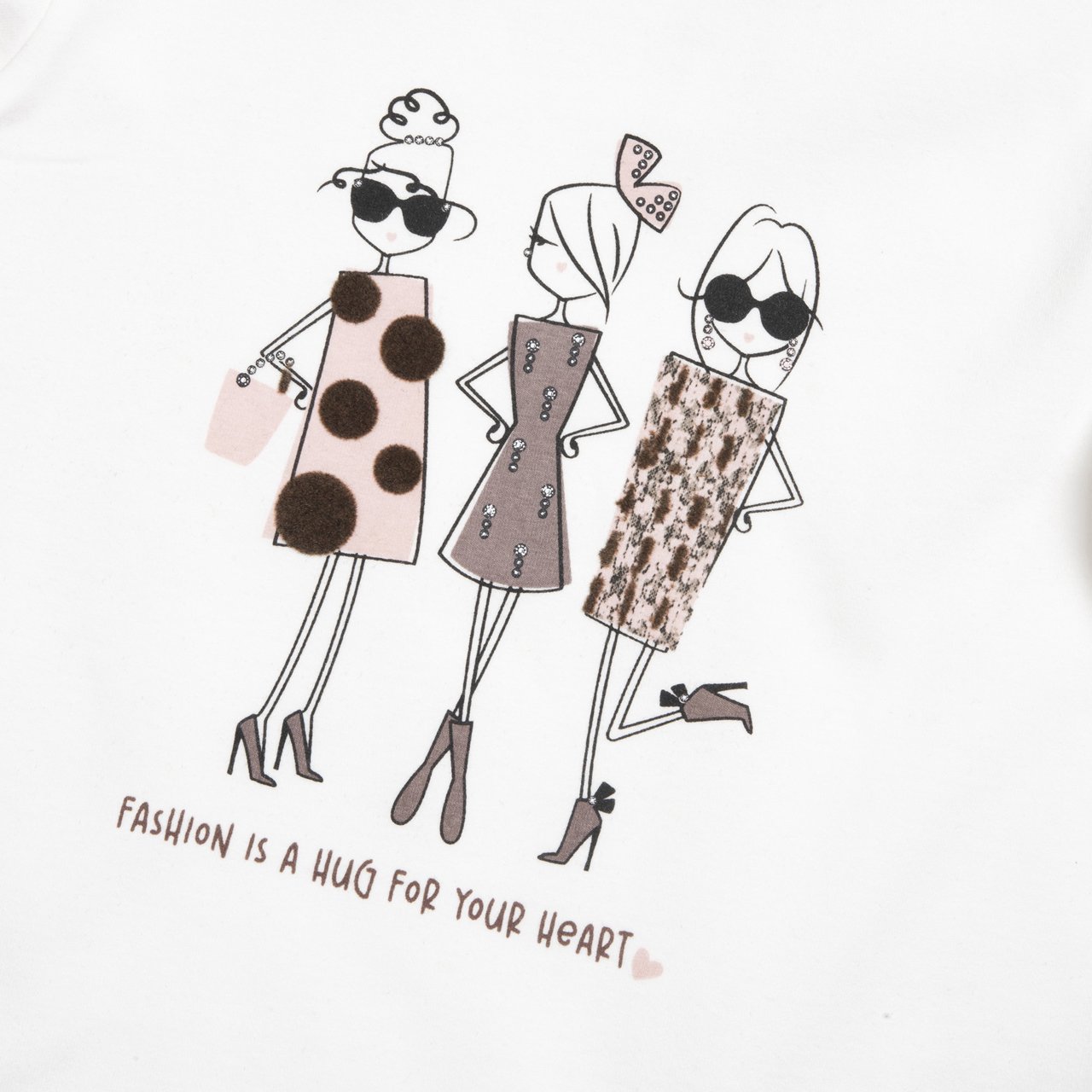 Camisola de Manga Comprida Branca com Bonecas Chicco - 2