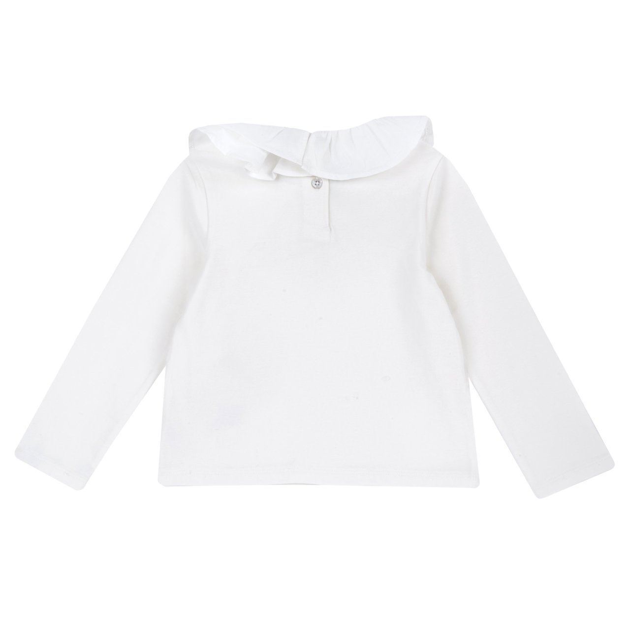 Camisola de Manga Comprida e Grande Gola Branca Chicco - 1
