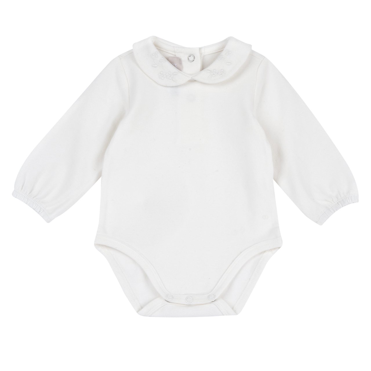 Body Blanco con Bordados en el Cuello Chicco - 0