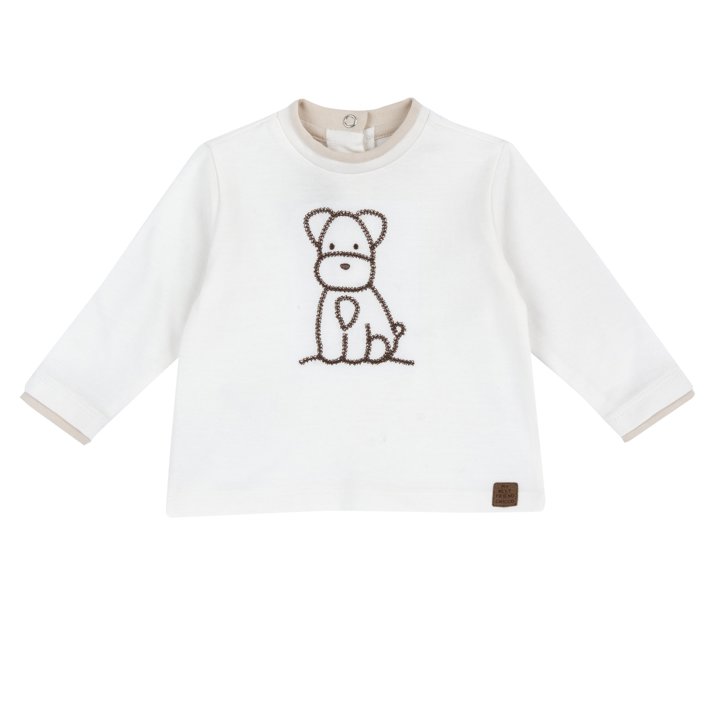 Camiseta Blanca con Perrito
