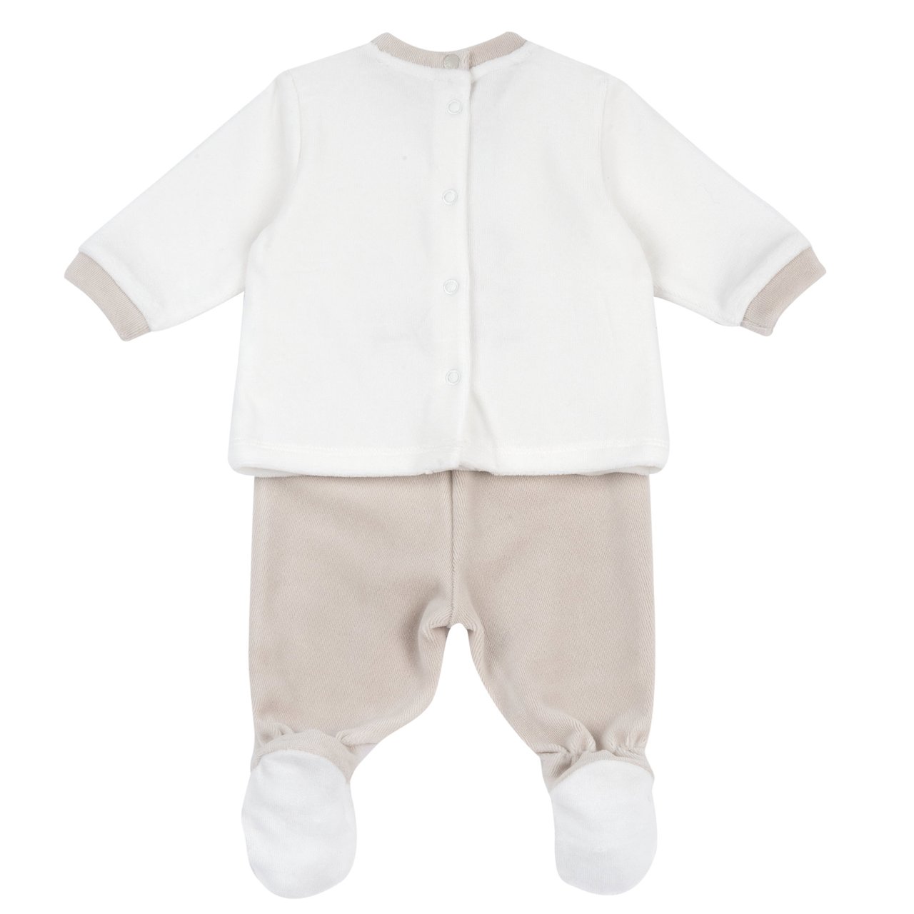 Conjunto de Camiseta con Conejito y Zorro y Pantalones con Pies Chicco - 1