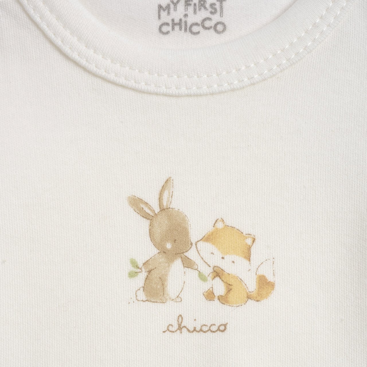 Conjunto de Bodies con Conejitos y Zorros Chicco - 2