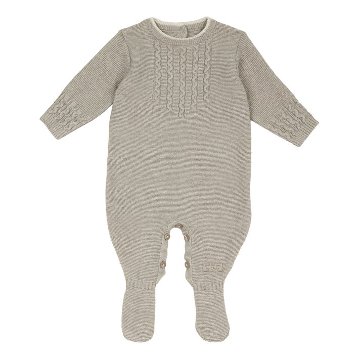 Babygrow de Malha Castanho