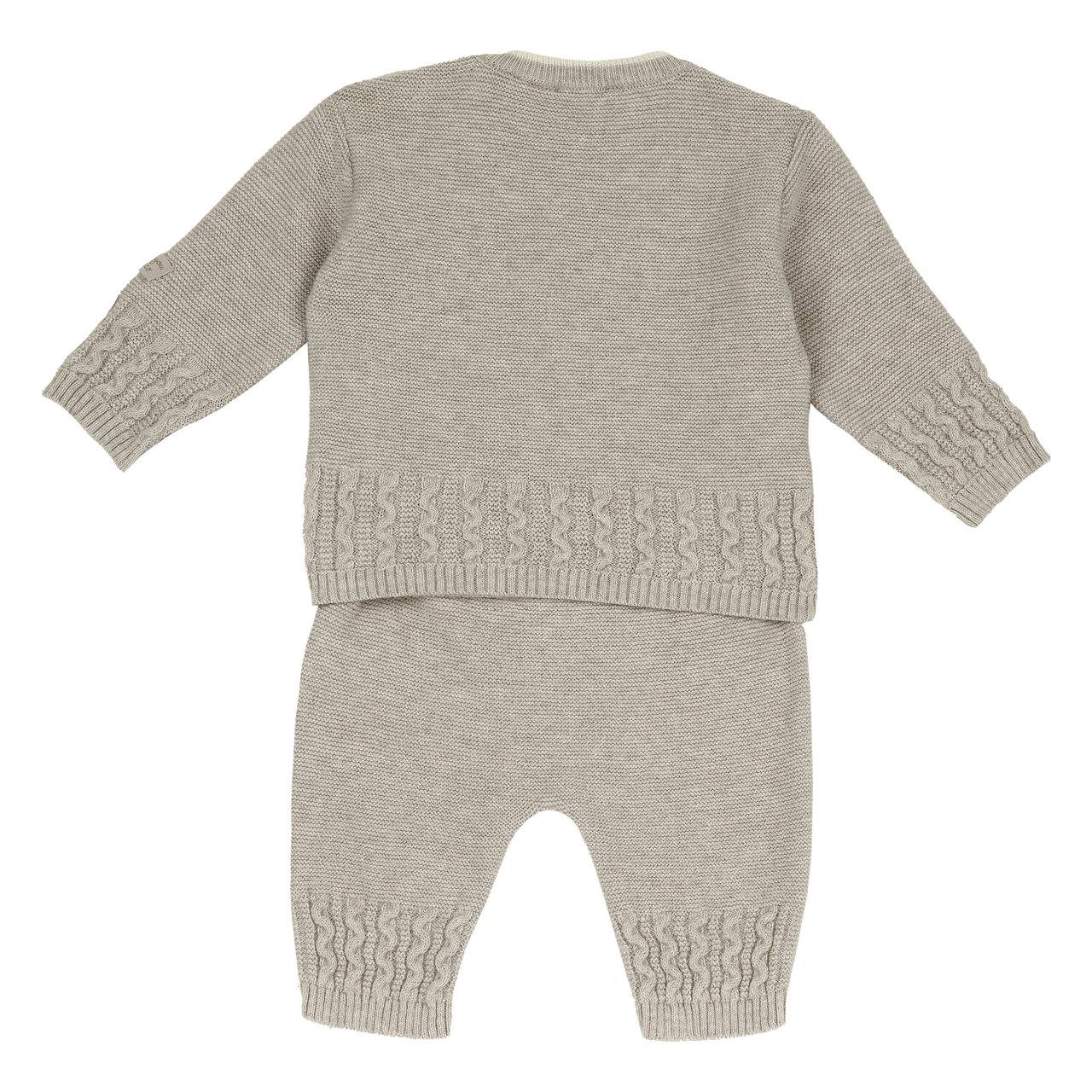Conjunto de Camiseta y Pantalones de Punto Beige Chicco - 1