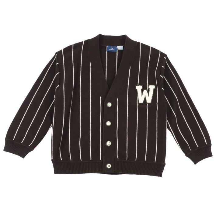 Cardigan in maglia rigato