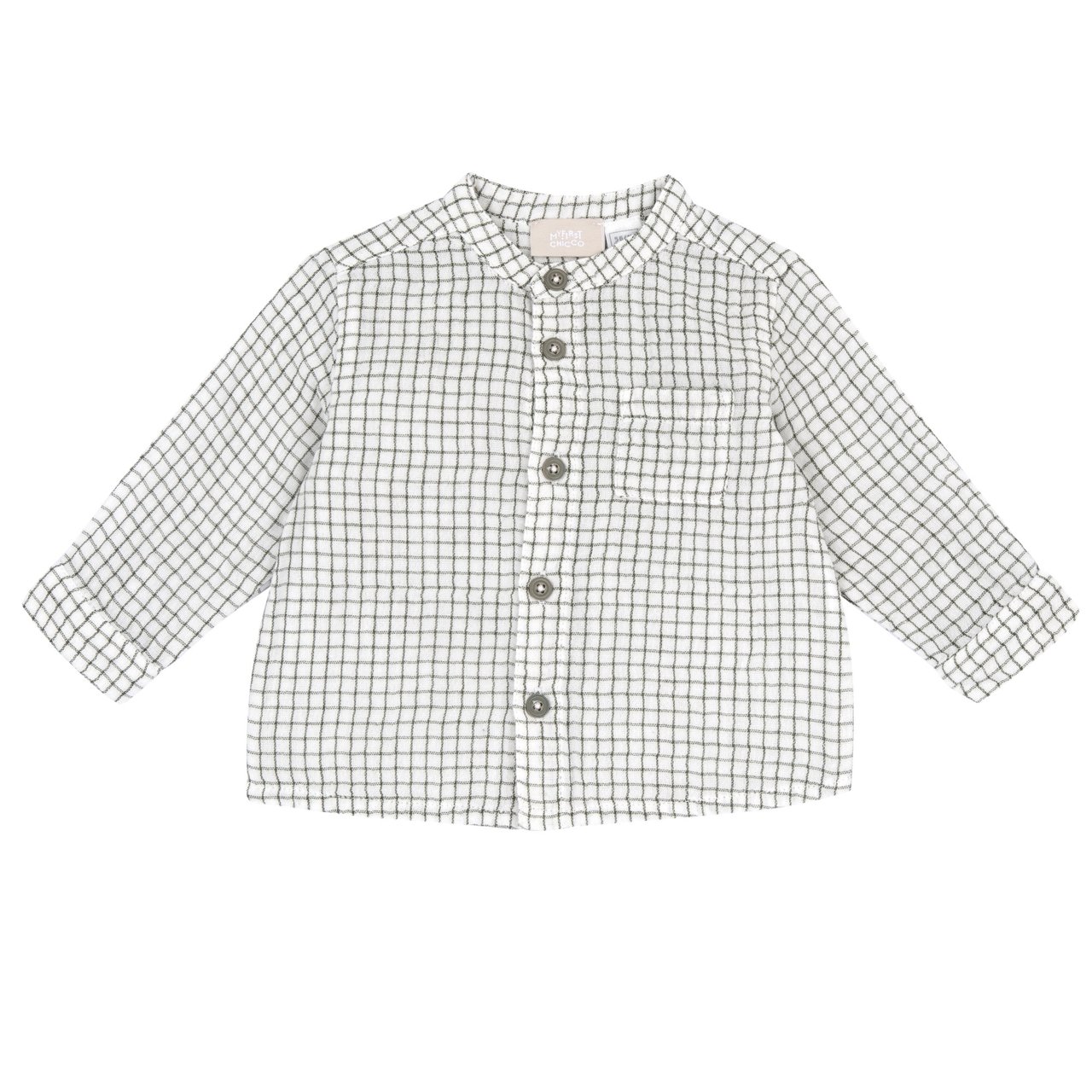 Camisa de Manga Larga de Cuadros Chicco - 0