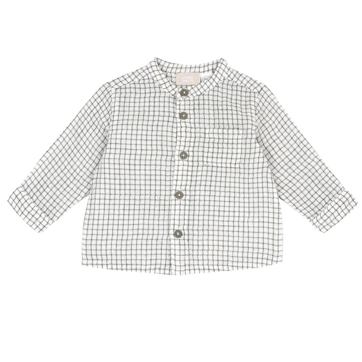 Camisa de Manga Comprida ao Quadrados
