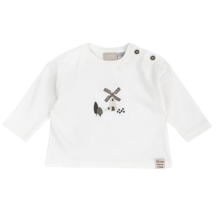Camiseta Blanca con Molino