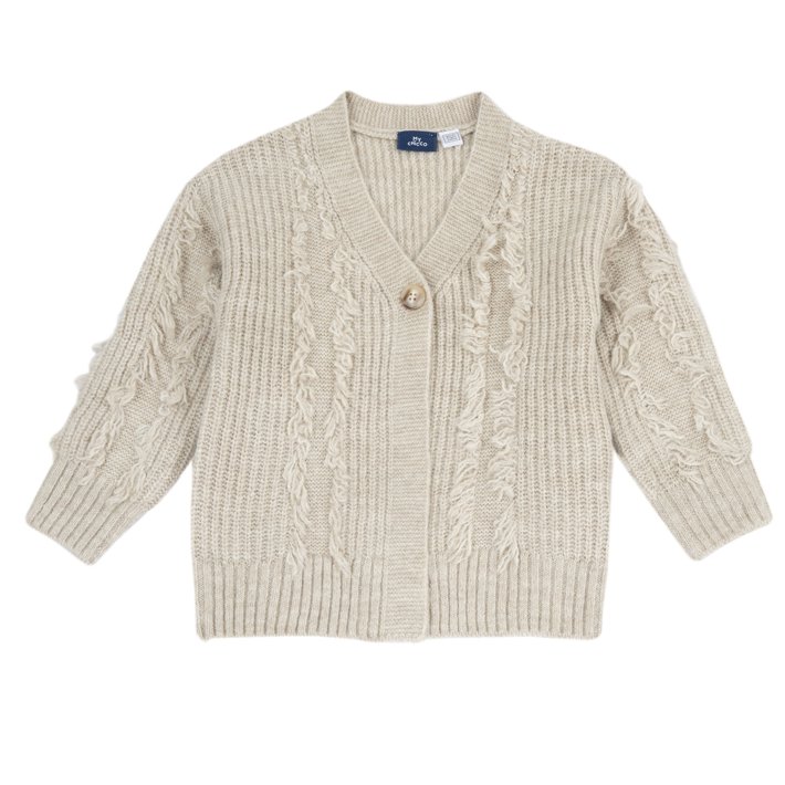 Chaqueta de Punto Beige