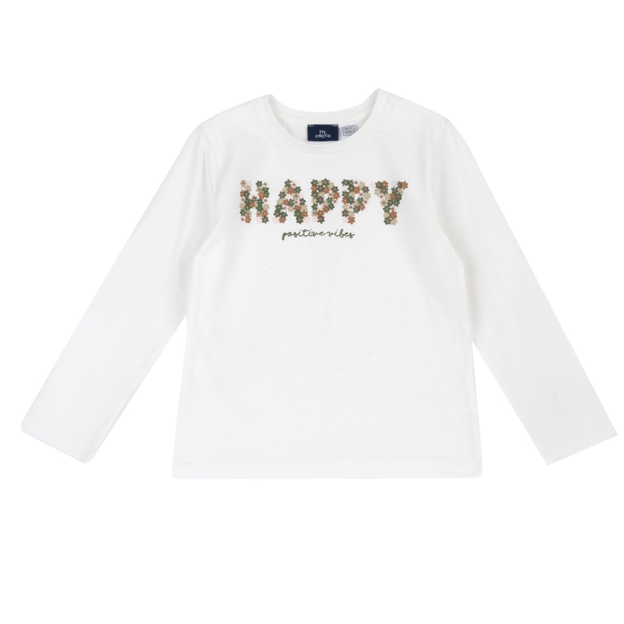 Camiseta Blanca "HAPPY" Chicco - 0