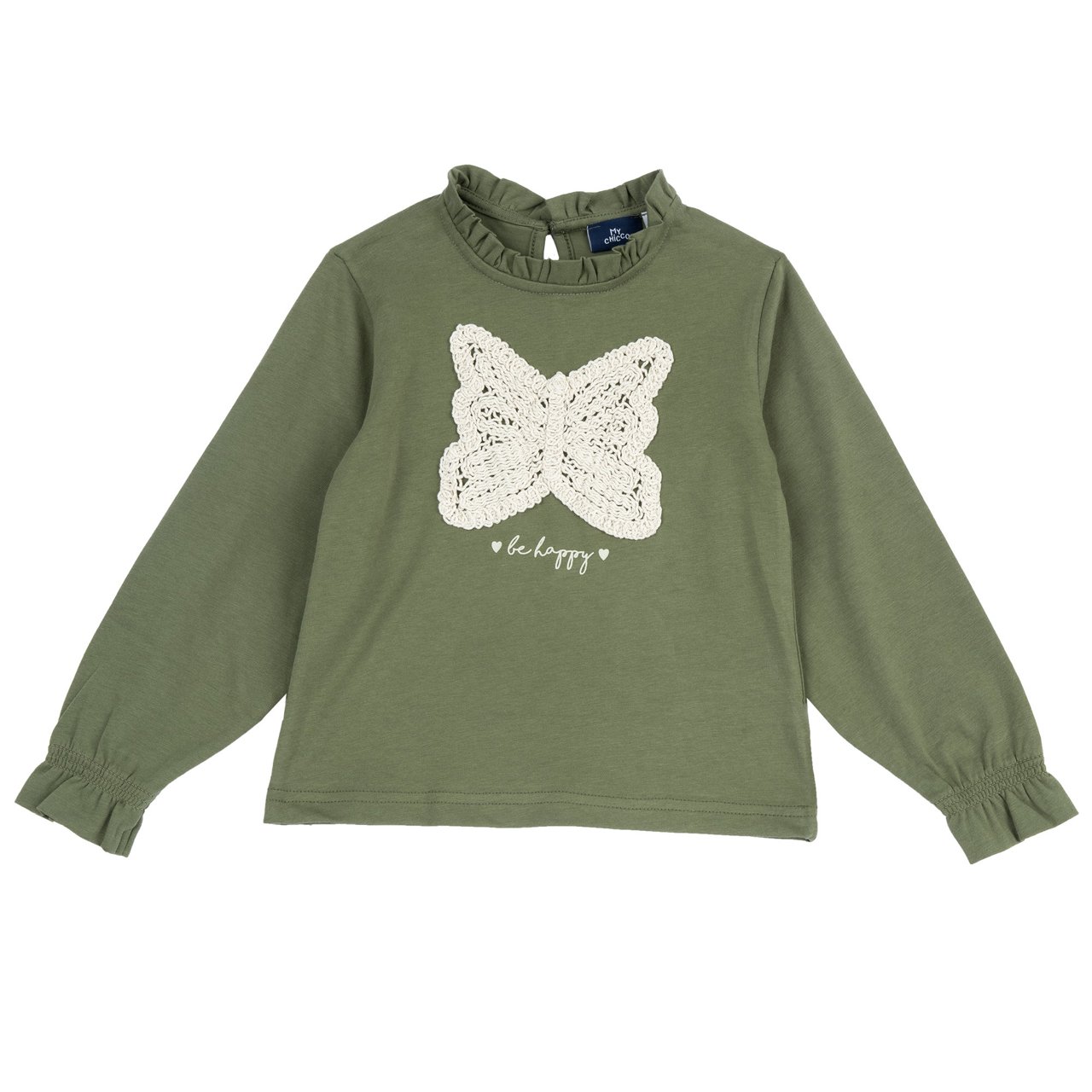 Camiseta Verde con Mariposa Chicco - 0