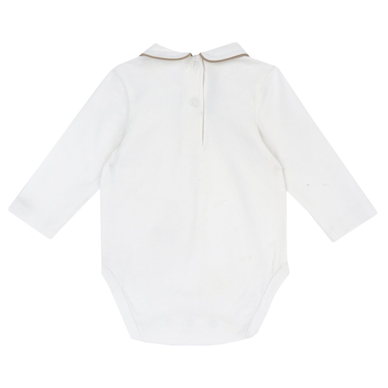 Body Blanco con Detalle Beige Chicco - 1