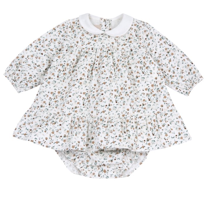 Conjunto de Flores e Tapa Fraldas com Flores