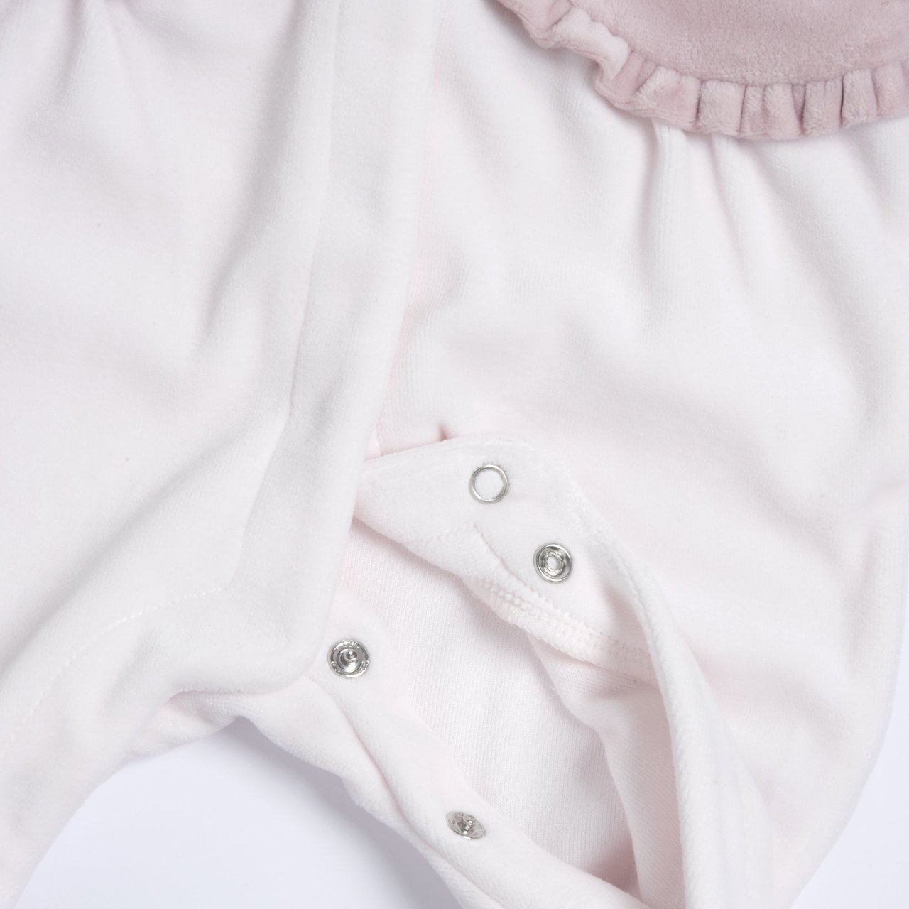 Pelele Blanco y Rosa Estilo Bolero Chicco - 3