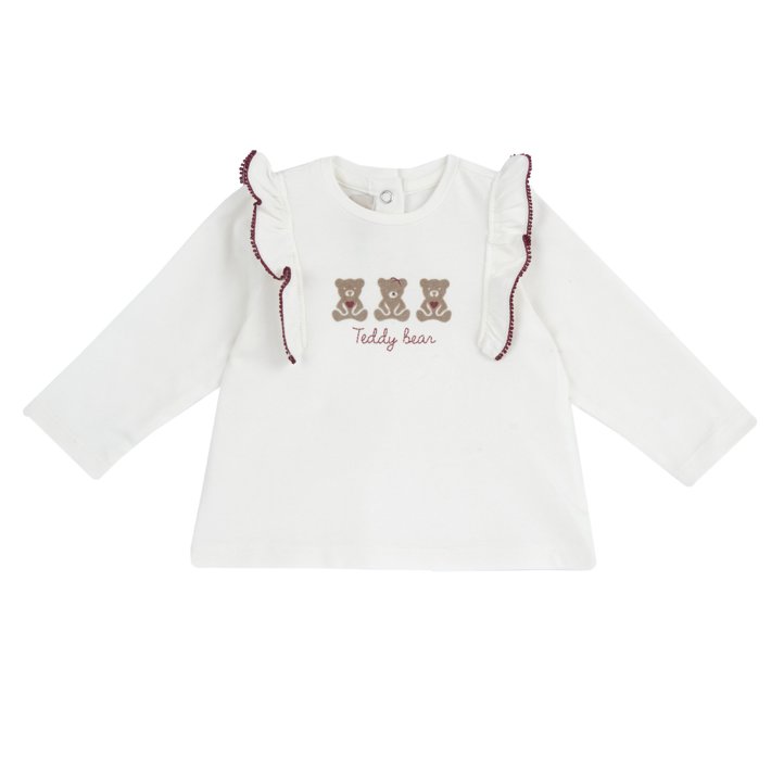 Camiseta Blanca con Ositos  