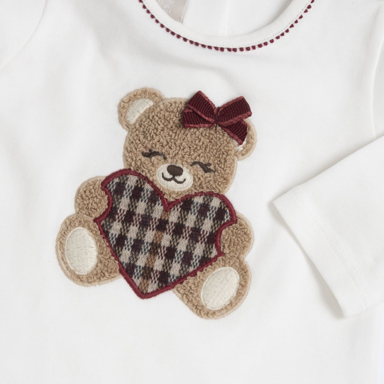 Camiseta dBlanca con Osito y Coraz&oacute;n Chicco - 2