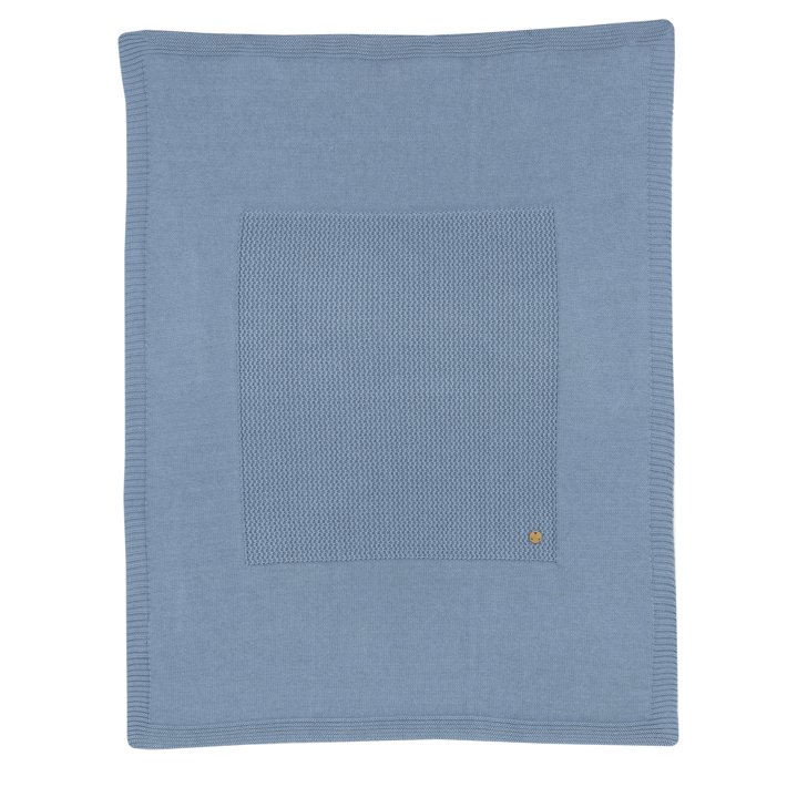 Manta de Punto Azul