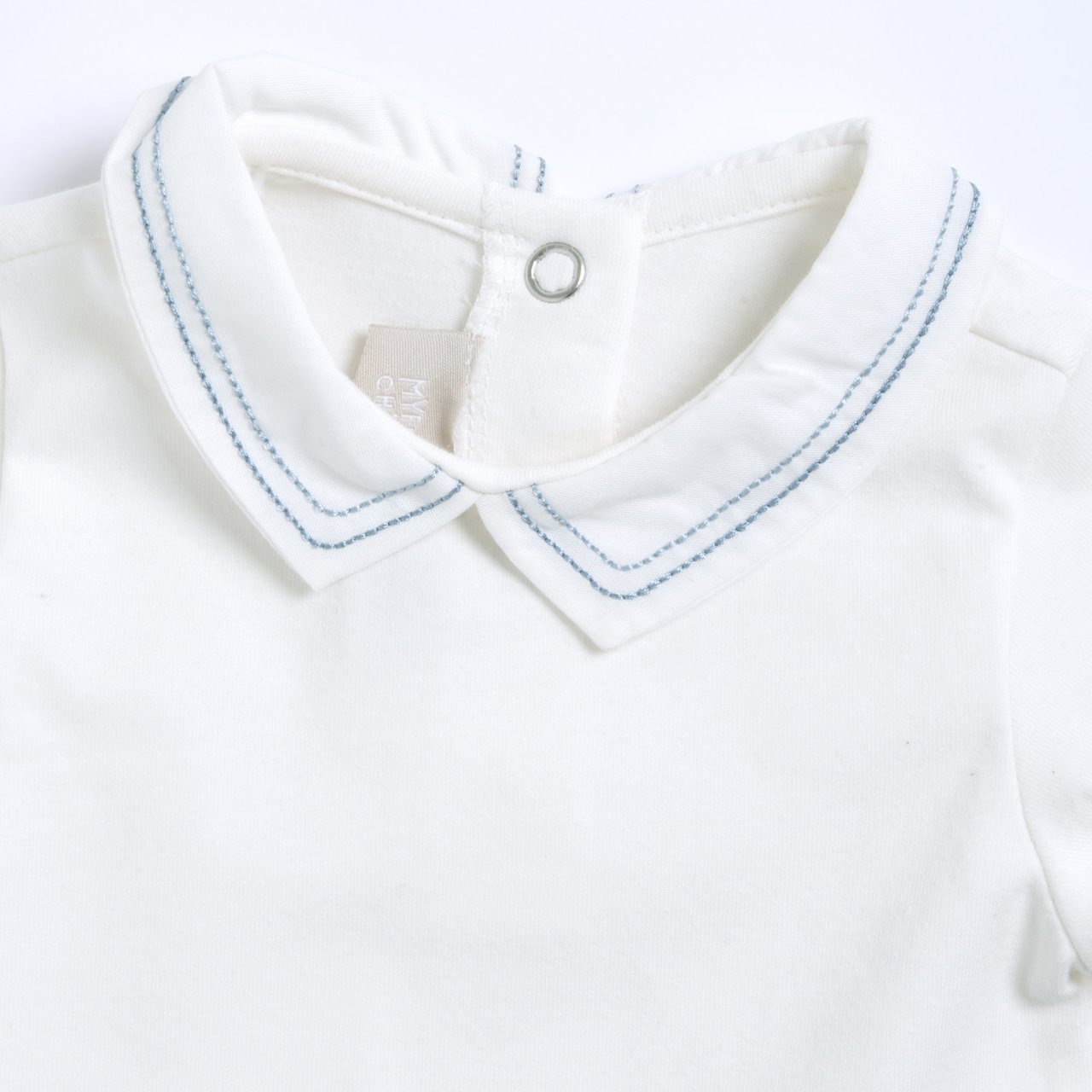 Body Exterior Blanco con Detalle Azul Chicco - 2