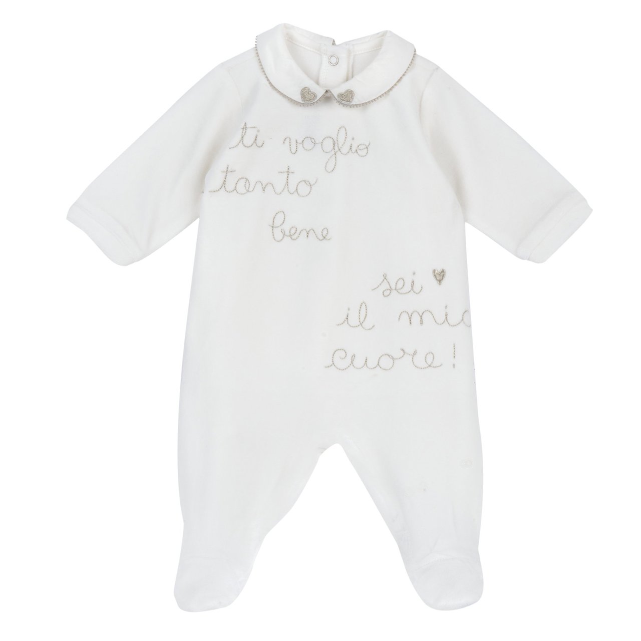Pelele Blanco con Frase Chicco - 0