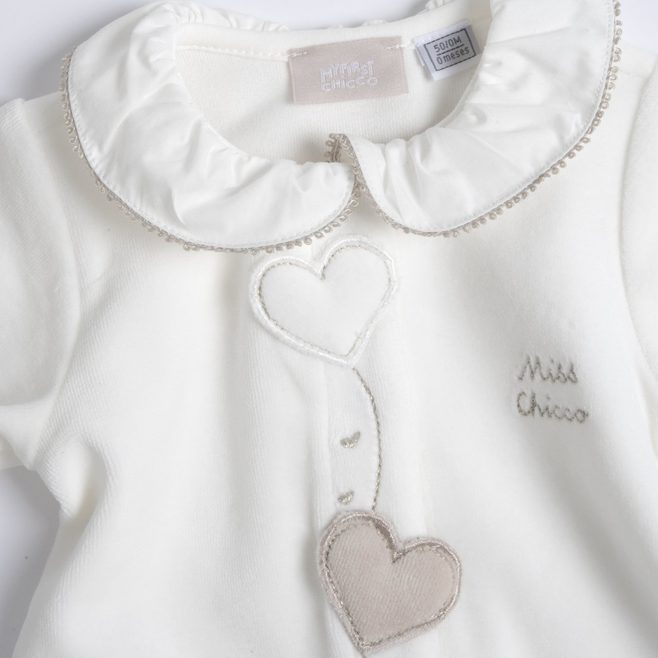 Pelele Blanco con Corazones Chicco - 2
