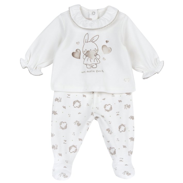 Completo maglia e pantaloni con piedini