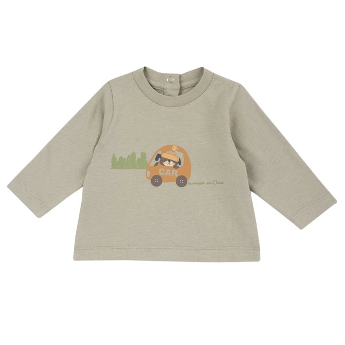 Camisola de Manga Comprida com C&atilde;ozinho