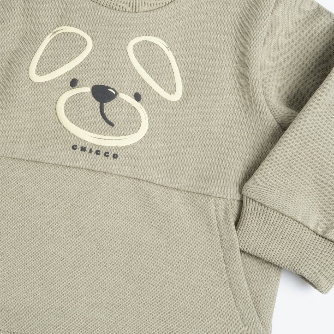 Conjunto de Camiseta Verde com Perrito y Pantalones Chicco - 2
