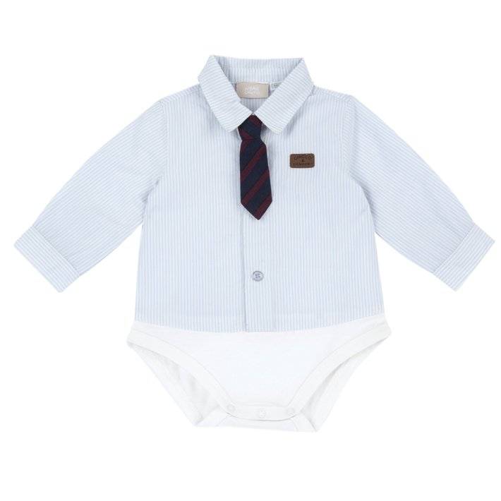 Body Camisa com Gravata