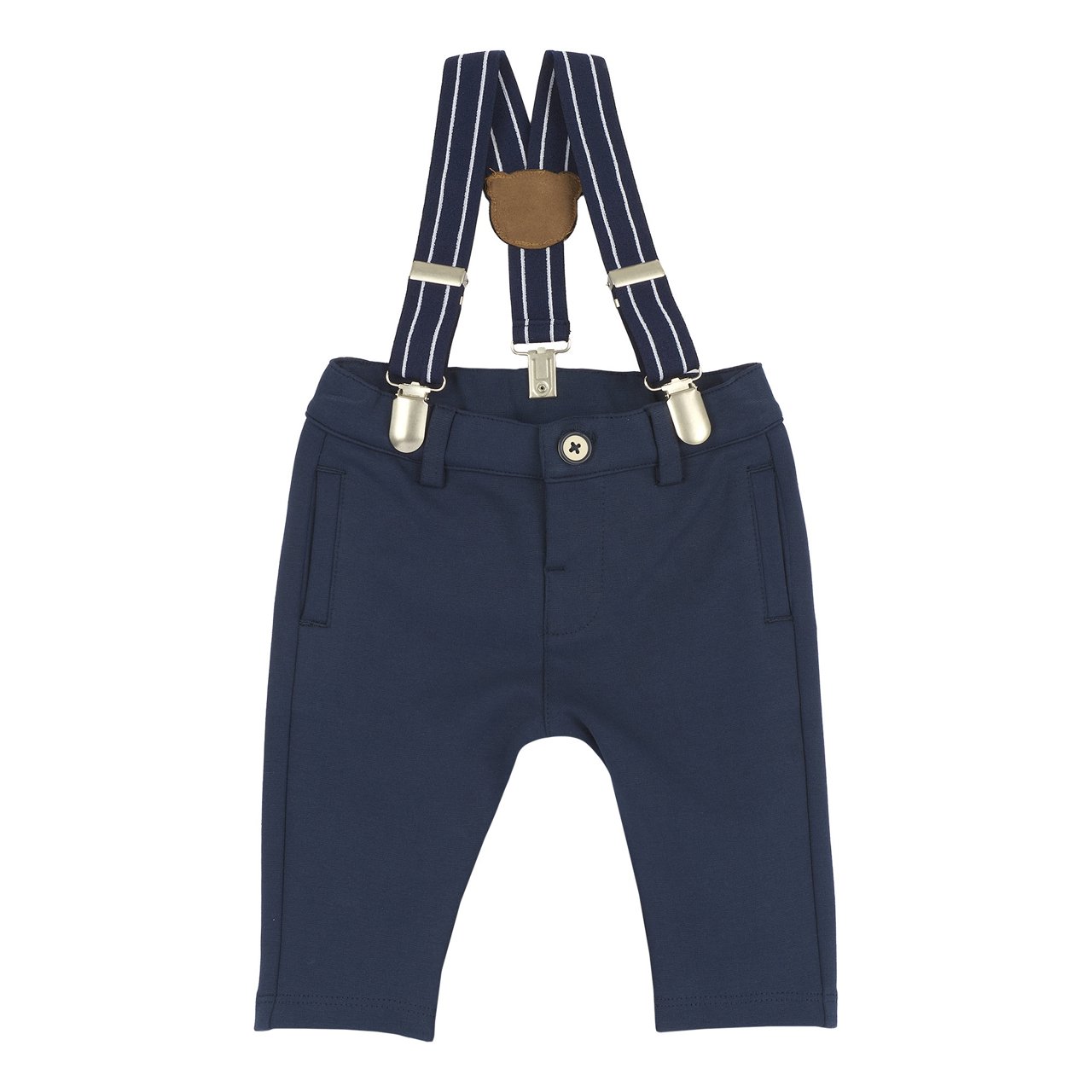 Pantalones Largos Azules con Tirantes Chicco - 0