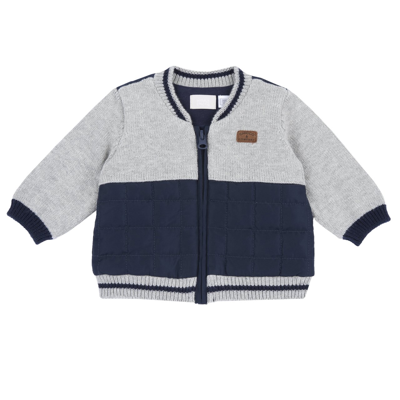 Chaqueta Gris y Azul Oscuro Chicco - 0