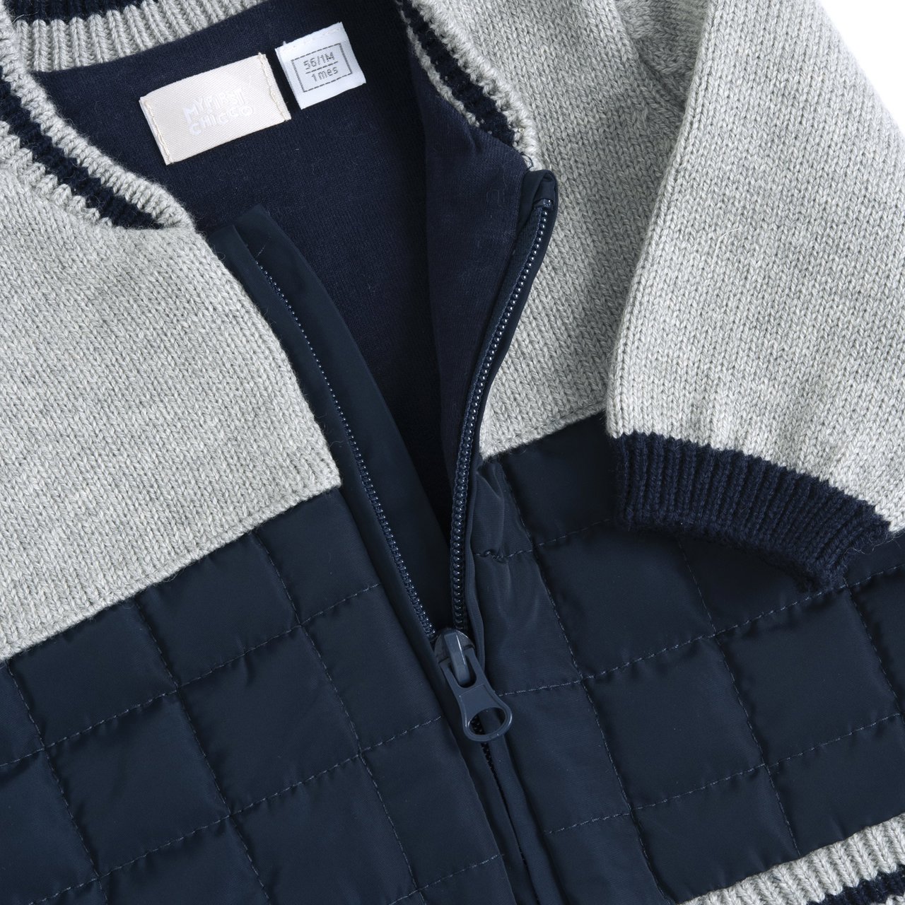 Chaqueta Gris y Azul Oscuro Chicco - 2