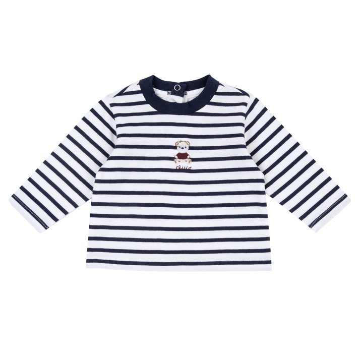 Camisola &agrave;s Riscas com Ursinho