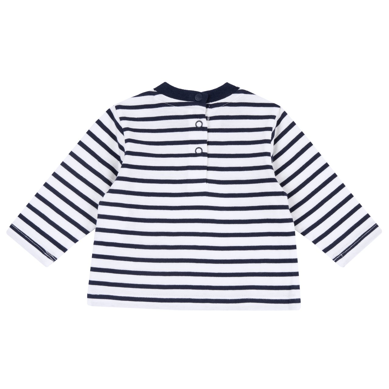 Camiseta de Manga Larga a Rayas con Osito  Chicco - 1