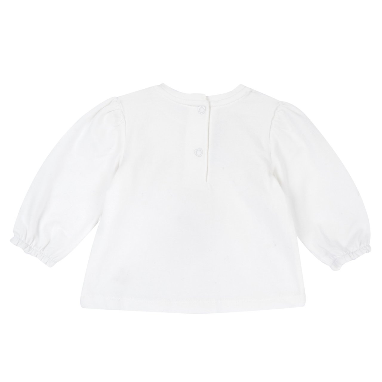Camisola Branca com La&ccedil;o Rosa Chicco - 1