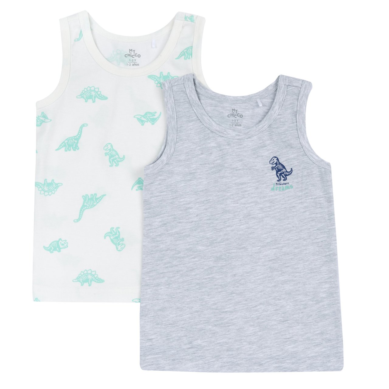 Set canottiere intime Dinosauro Chicco - 0