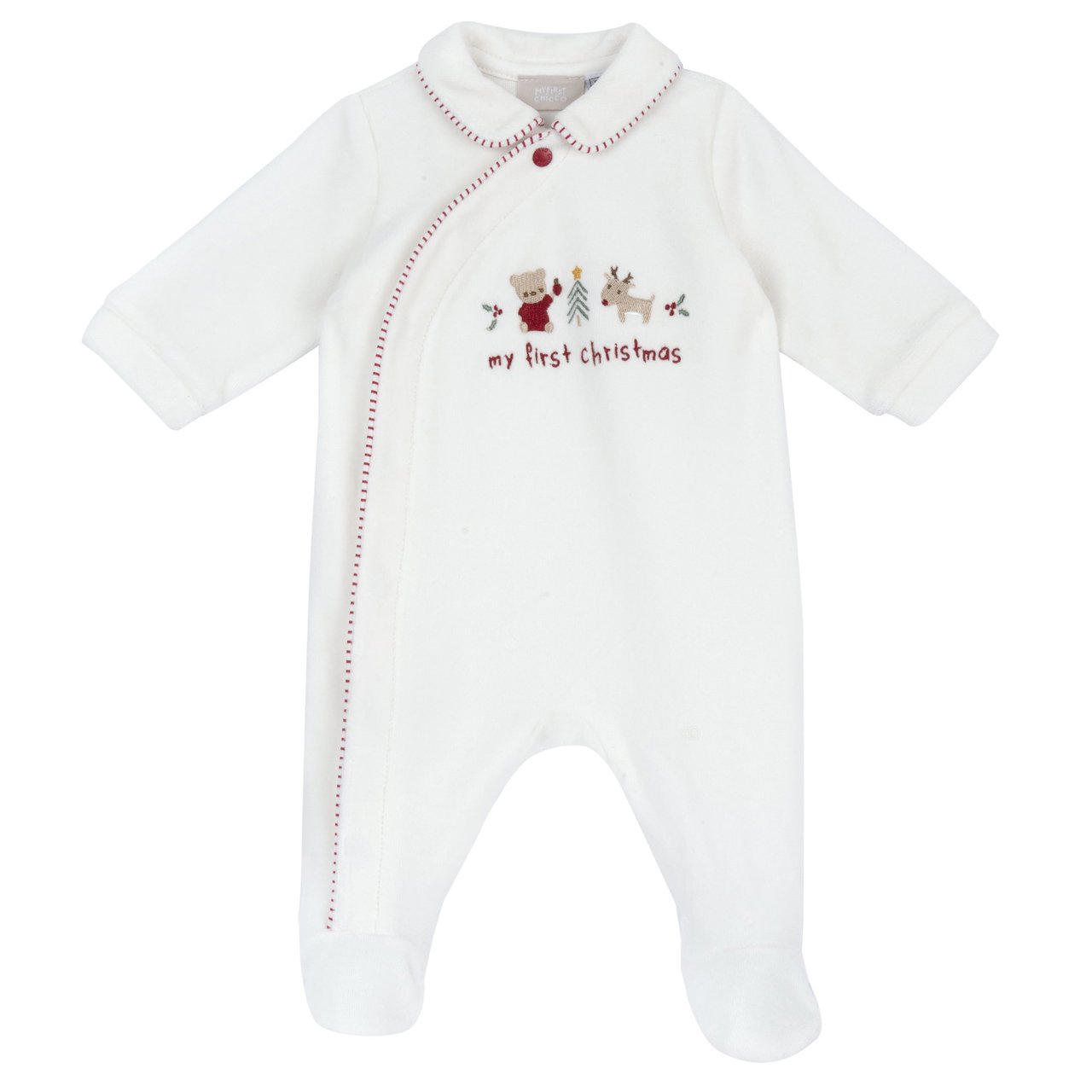 Babygrow de Natal com Ursinho e Rena Chicco - 0