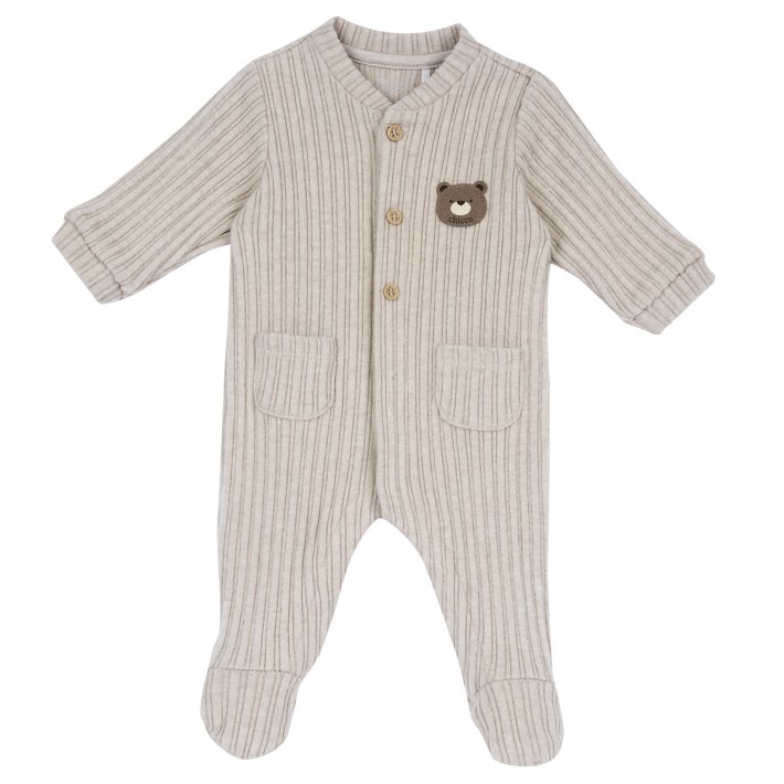 Babygrow Bege com Ursinho 