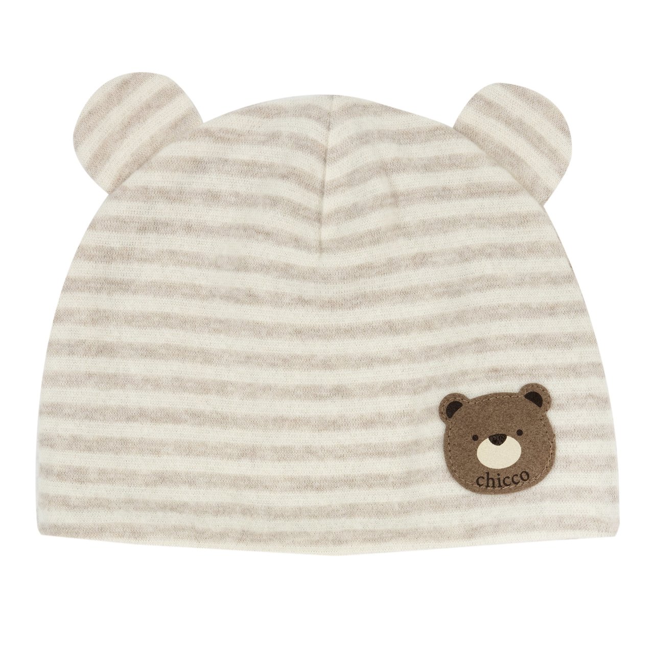 Gorro &agrave;s Riscas com Ursinho e Orelhinhas Aplicadas Chicco - 0
