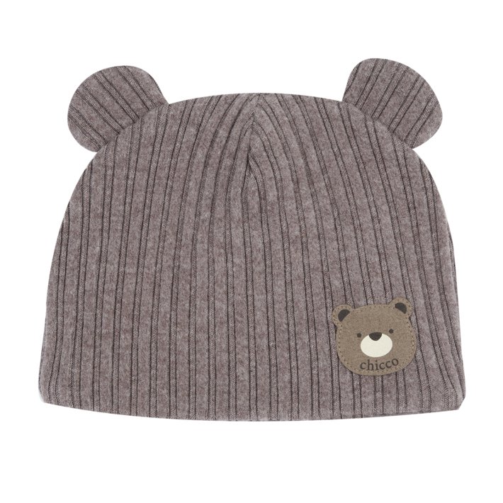 Gorro Com Ursinho e Orelhinhas Aplicadas