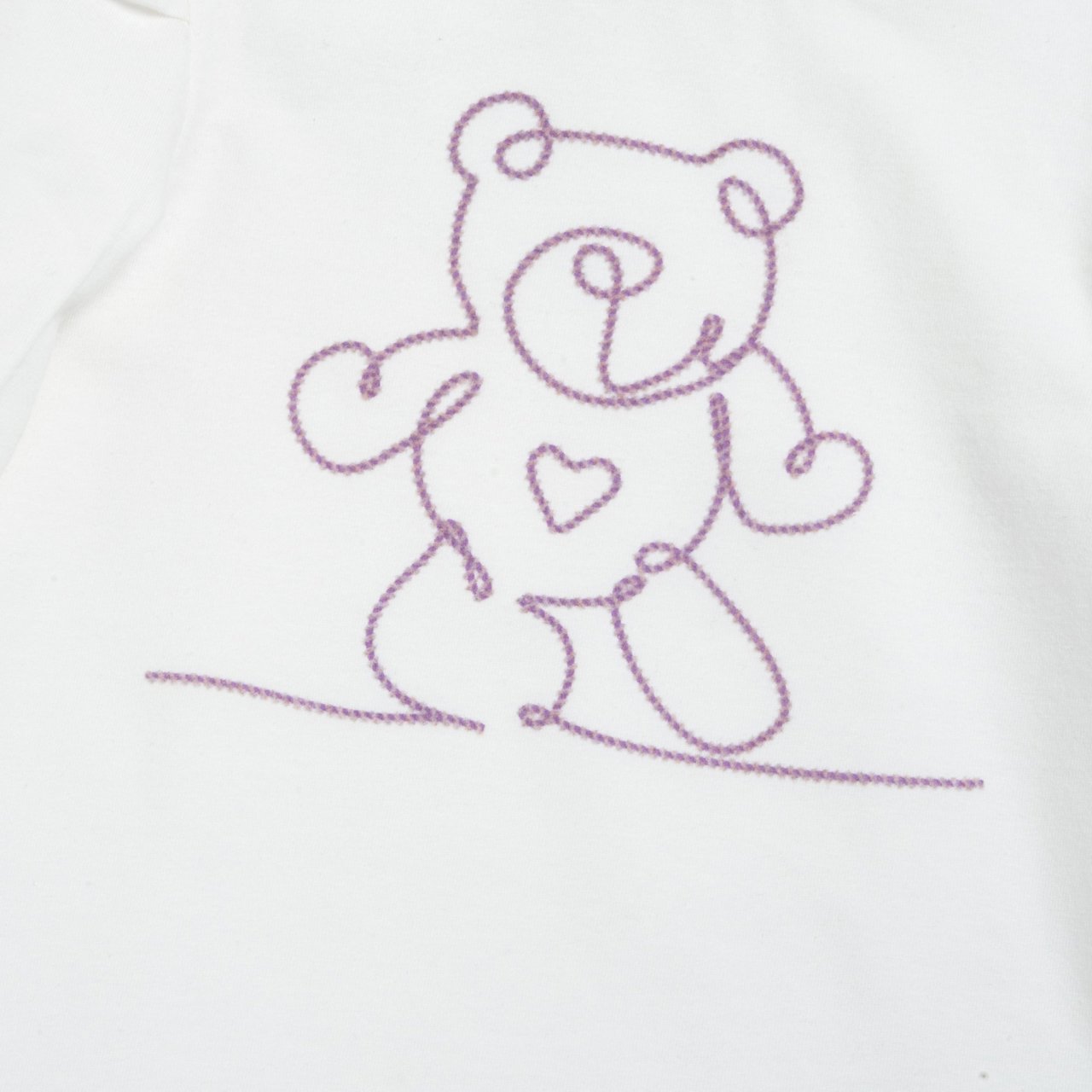 Camisola de Manga Comprida Branca com Ursinho Chicco - 2