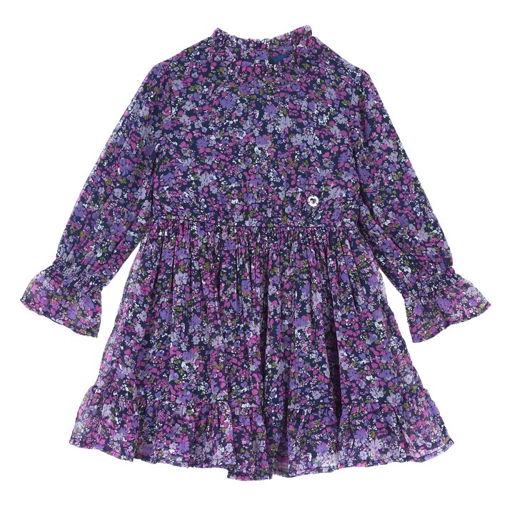 Robe &agrave; manches longues avec imprim&eacute; floral