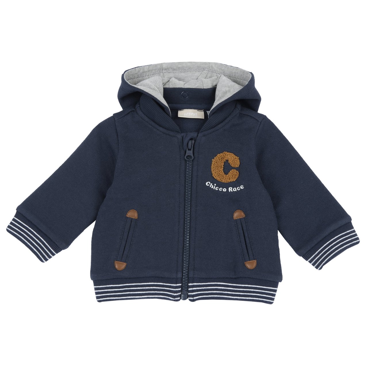 Sudadera Azul con Capucha y Cremallera Chicco - 0