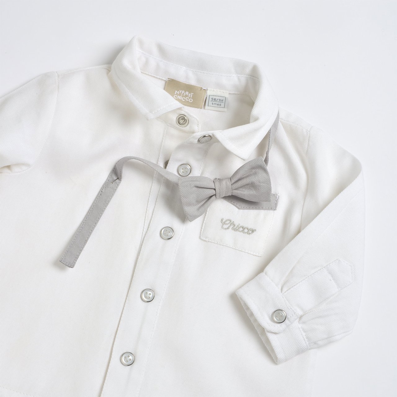 Camicia manica lunga con papillon Chicco - 2